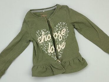 sweterek zielony: Bluza, Name it, 4-5 lat, 104-110 cm, stan - Bardzo dobry