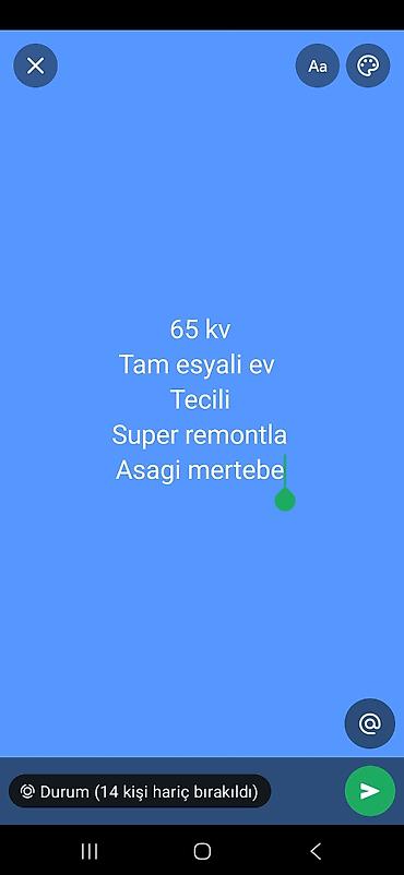 iki otaqli evlerin satisi: 2 otaqlı, Yeni tikili, 65 kv. m — 1