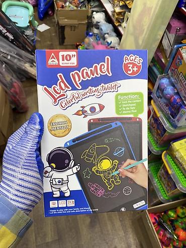 планшеты со стилусом: LCD-планшет для рисования и записей, 10 дюймов Цветной планшет для — 1
