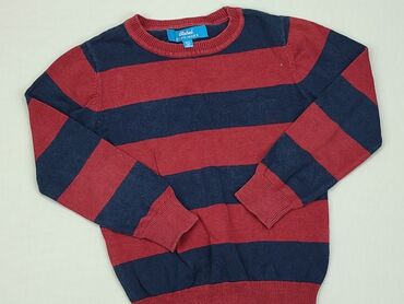 czerwony sweterek: Sweterek, Rebel, 7 lat, 116-122 cm, stan - Dobry