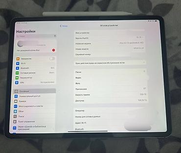 смарт чсы: Планшет, Apple, память 256 ГБ, 12" - 13", Wi-Fi, Б/у, Классический цвет - Серый — 3