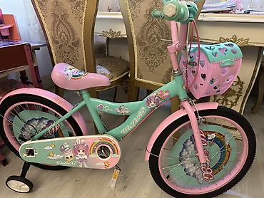motorlu velo: Uşaq velosipedi – rəngarəng dizaynlı, nağıl və göy qurşağı motivləri — 1