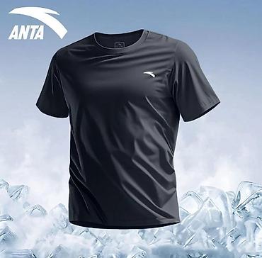 спортивный вещи: Мужская футболка, S, M, L, Lining, Новый, цвет - Черный, Самовывоз — 1