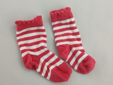 czerwone skarpety frotte: Шкарпетки, 16–18, стан - Хороший