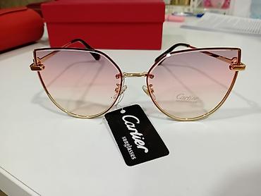 Naočare: Cartier sunčane naočare – ženski model - Oblik: mačkaste (cat-eye) — 8