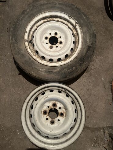 Диски: Железные Диски R 14 Пара, отверстий - 5, Б/у — 5
