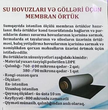 baseyin: Su hovuzları və gölləri üçün membran örtük İZOLYASİYA MATERİALI — 1