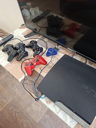 PS3 (PlayStation 3) Slim oyun konsolu dəsti 465gb di 36 oyun var 111gb
