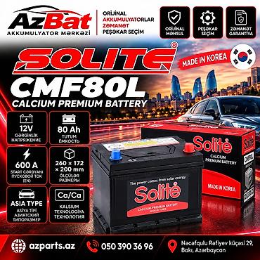 Solite, 80 ah, Orijinal, Yeni