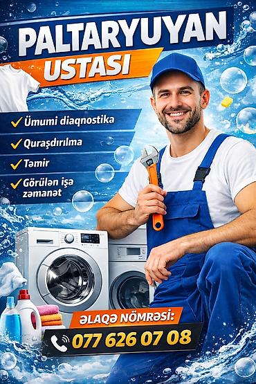 Paltaryuyan maşın təmiri: Paltaryuyan ustasi,ustaPaltaryuyan platalarinin temiri,Paltaryuyan — 1