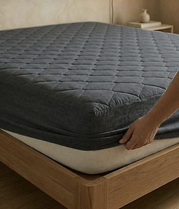 bed sheets: Непромокаемый наматрасник-простыня на резинке Есть Турецкие и — 4