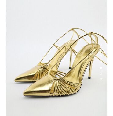 золотые туфли: Туфли 39, цвет - Золотой