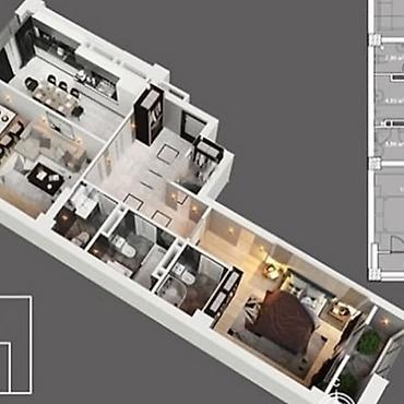 Продажа квартир: 2 комнаты, 76 м², Кок-Жар ж/м Элитка, 8 этаж, ПСО (под самоотделку) — 8