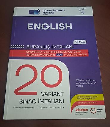 Testlər: Məhsul: “English – Buraxılış İmtahanı 2024” hazırlıq vəsaiti Təsvir — 1