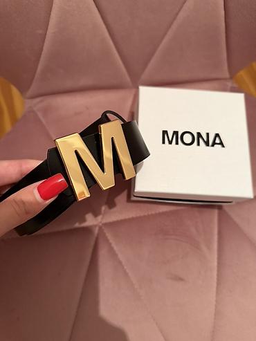 mona bordo torba: MONA ženski kožni kaiš - Model: klasičan, uski kaiš - Materijal — 2