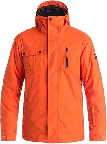 Мужские лыжные куртки: Куртка, Quiksilver, Новый, С утеплителем, Удлинённая куртка, Вентиляционные клапаны, Внутренние и внешние карманы — 1