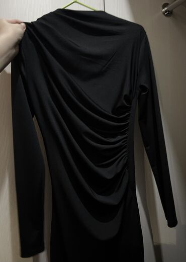 вечернее леопардовое платье: Вечернее платье, А-силуэт, Длинная модель, С рукавами, S (EU 36)