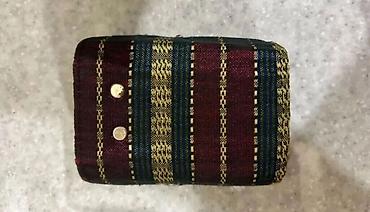 stüssy wallet: Əl işi naxışlı açarlıq/kiçik pulqabı - Material: sıx toxunmuş parça — 2