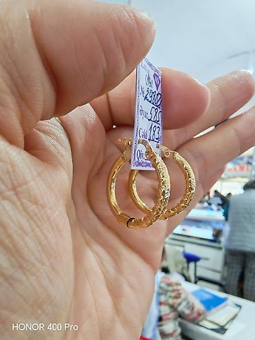 Aksesuarlar: Sırğa, Sarı qızıl, 585 Əyar, 183 g — 4