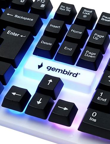 asus rog zephyrus: Gembird oyun klaviaturası - Rəngli Rainbow işıqlandırma: bütün səth — 9