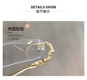 Digər: Очки для чтения +4 новые (в упаковке) прозрачные (серебристого цвета) — 8