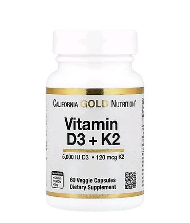 centrum vitamin: Məhsul: California Gold Nutrition – Vitamin D3 + K2 Tərkib və dozaj — 1