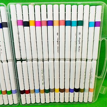 Игрушки: Маркеры акриловые 60 штук для детского творчества🖍️ Позвольте ребенку — 4