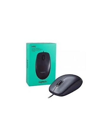 Logitech M90 simli optik maus Xüsusiyyətlər: - USB kabel bağlantısı