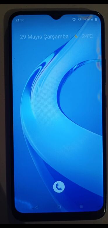 telefon təmiri üçün: Realme C21Y, 64 ГБ, цвет - Голубой, Сенсорный, Отпечаток пальца, Две SIM карты