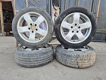 Колеса в сборе 225 / 55 / R 16, Лето, Б/у, Комплект, Легковые, Литые, отверстий - 5