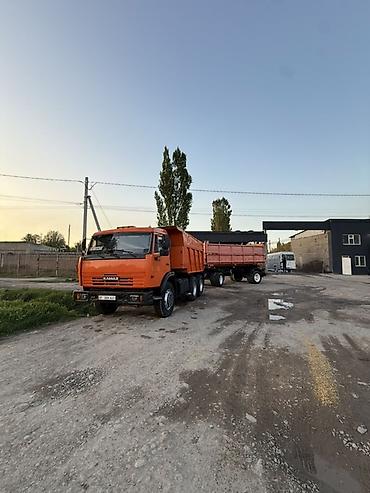 Прицепы и полуприцепы: Самосвал КАМАЗ 65115 с прицепом-самосвалом - Колесная формула 6x4. - — 17