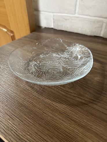dish sets: Набор из прозрачного стекла с рельефным узором «завитки».по 100 сом — 3