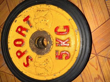 Ştanqlar və ştanq diskləri: Çəki: 80 kq, İşlənmiş — 5