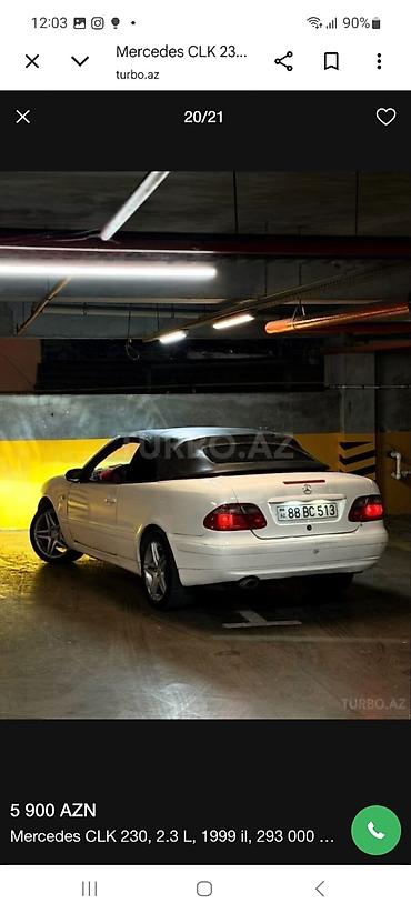 mercedes disklər: Mercedes-Benz SLK 230: 2.3 l | 1999 il Kabriolet — 10