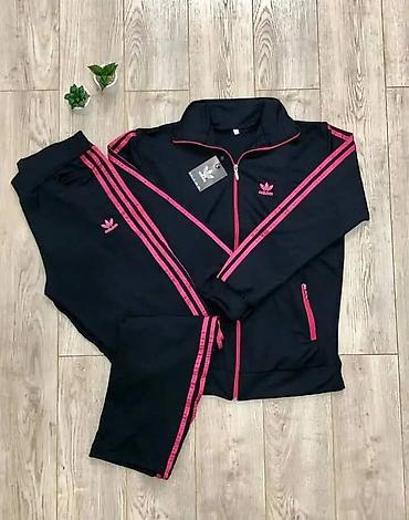 afro perike: Ženski adidas trenerka komplet – gornji deo + donji deo - Model — 8