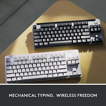 logitech mx: Клавиатура, Logitech, Механическая, Bluetooth, Проводное подключение, Размер: 80% — 7