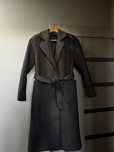 длинное мужское пальто с капюшоном: Пальто, Осень-весна, Длинная модель, S (EU 36), M (EU 38)