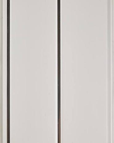 Фасадные 3D панели: ПВХ панель для стен и потолка, белая, с декоративной V‑образной фаской — 3