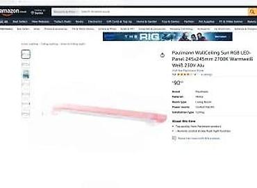 Rasveta: Paulmann Wall/Ceiling Sun RGB LED panel 245 × 245 mm, 2700K, 230V, alu — 14