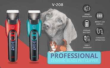 it satiwi: VGR 208 - İt pişik qırxan 2000mAh 2 speed 6500-7000RPM Cord/Cordless" — 10