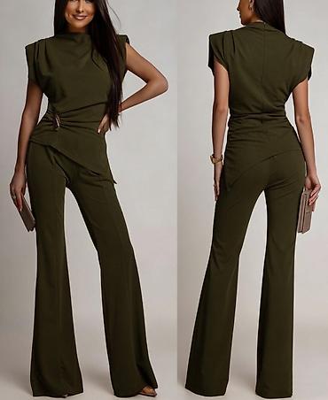 Kompleti: 🔥Elegantni ženski komplet – top i pantalone sa širokim nogavicama ✅S M — 6