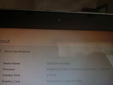 Dell: Dell Latitude E6530 noutbuk Kompüter saz vəziyyətdədir, 4 gb ram var — 13