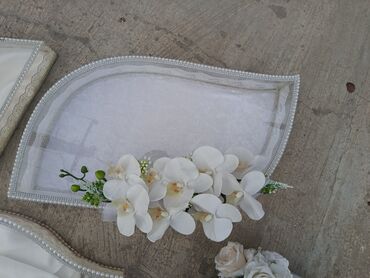 Xonça: Zərif gəlin-nişan aksesuarları dəsti - Komplet: dekoratif səbət — 6