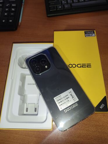 афон 8: DOOGEE, N55, Жаңы, 8 ГБ, түсү - Күмүш