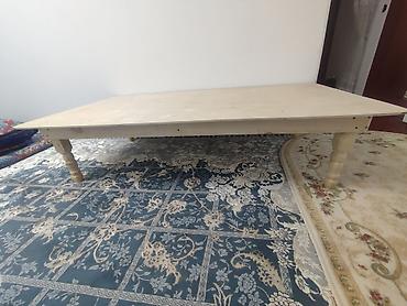 small table: Низкий чайный стол,новый,размер 0.9х1.7 ножки 38см,еще не пользовались — 2