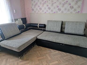 Угловой диван-трансформер с функцией полноценного спального места