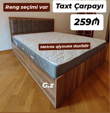 Çarpayılar: Yeni, İkinəfərlik çarpayı, Bazasız, Matras ilə, Siyirməsiz — 1