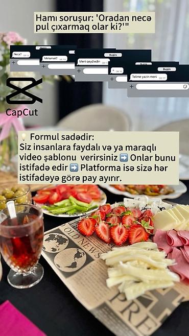 malyar isi: Xidmət: CapCut video şablonları ilə passiv gəlirə çıxış üçün praktiki — 3