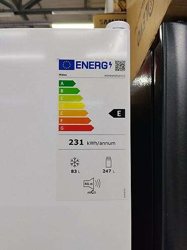 Техника и электроника: Холодильник Midea MDRB489FGE010, белый, с нижней морозильной камерой — 2