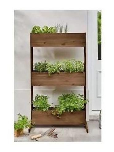 Žardinjere: Drvena vertikalna žardinjera sa 3 nivoa - Materijal: masivno drvo — 8
